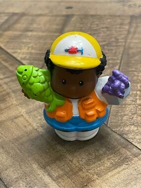 Vintage Fisher-Price Little People Michael the Fisherman Figure (2007)